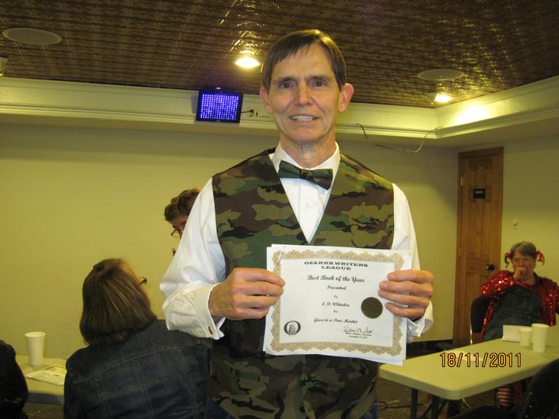 Showing off my OWL Best Book Award